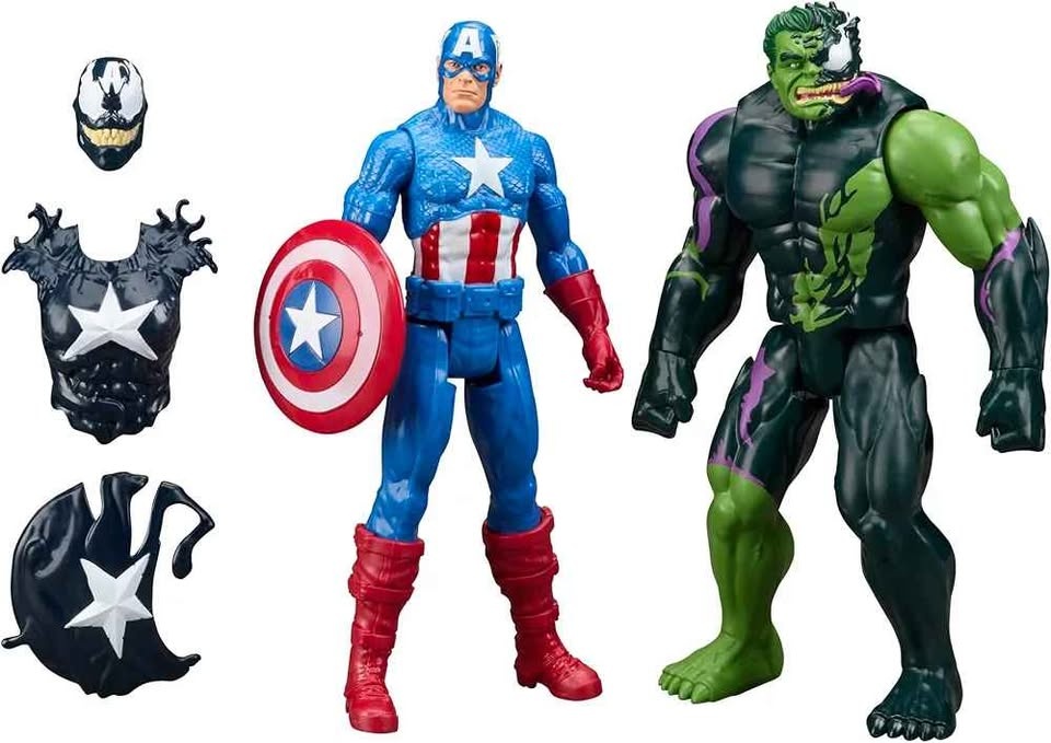 Marvel Captain America & Hulk 12-inch Action Figures - photo 3