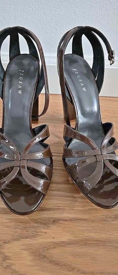 Jigsaw Patent Lauren Heels - Size 38