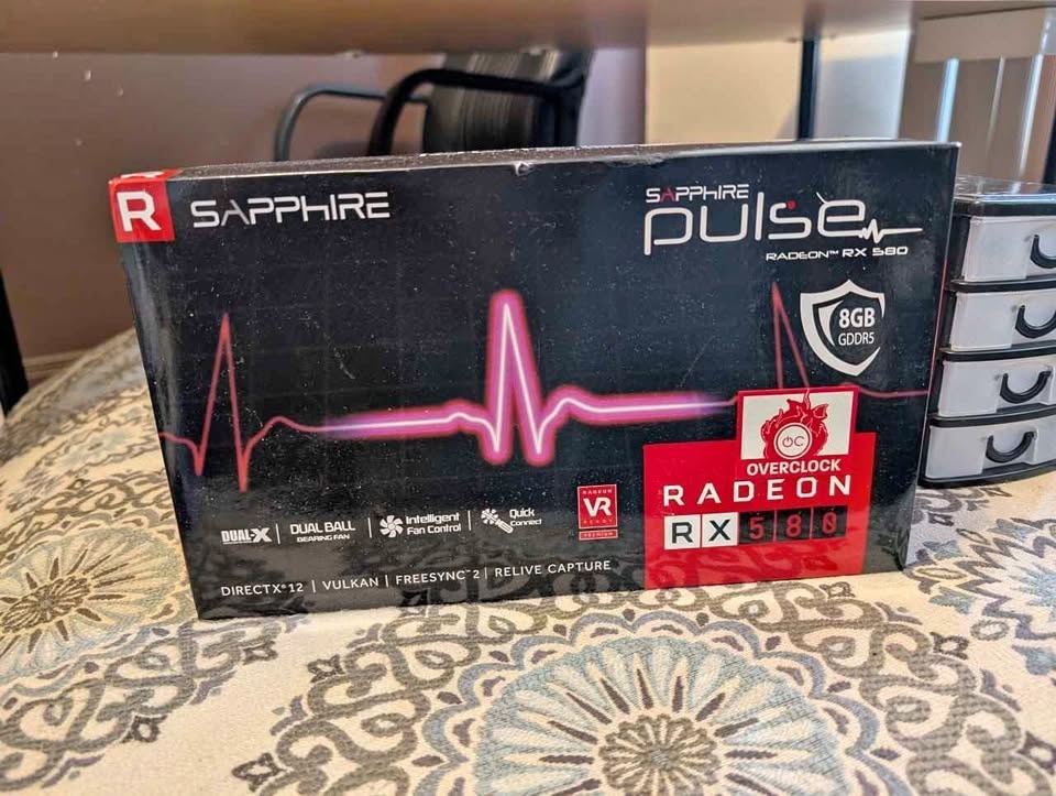 Sapphire Pulse RX 580 8GB GDDR5 - New (Open Box)