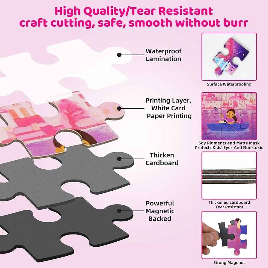 Magnetic Puzzle for Toddlers – 60 PCS Princess Themes - photo 3