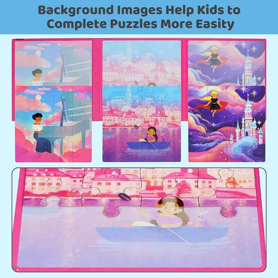 Magnetic Puzzle for Toddlers – 60 PCS Princess Themes - photo 5