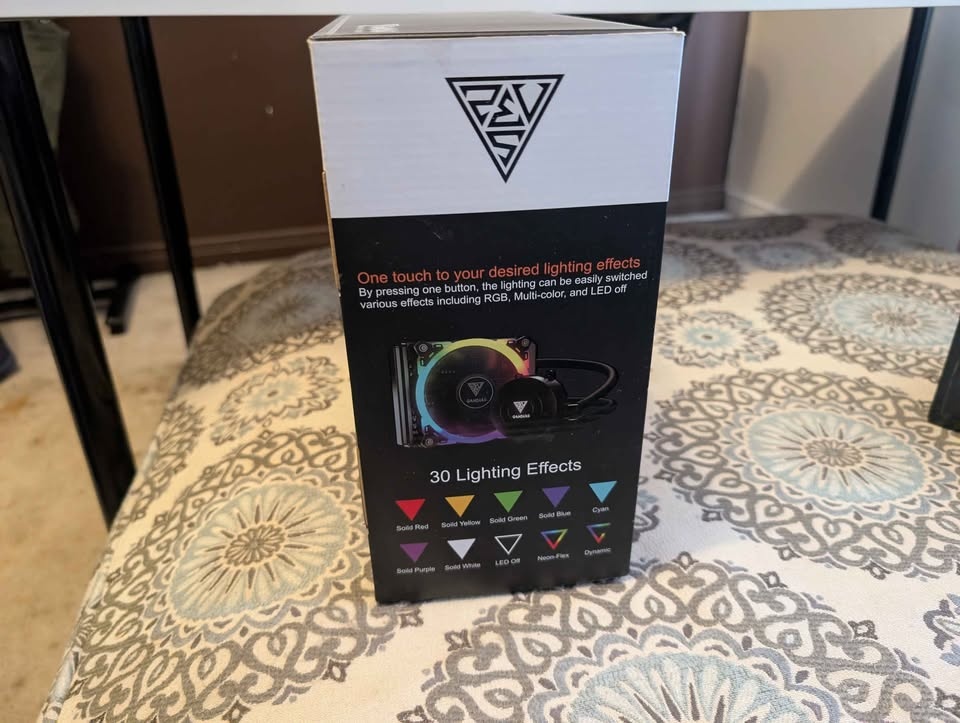 GAMDIAS CHIONE E1-120 RGB CPU Liquid Cooler - New - photo 2