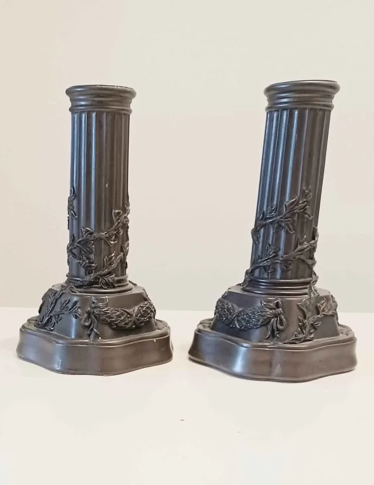 Vtg Genesis Bronze Candlesticks image indicator(7)