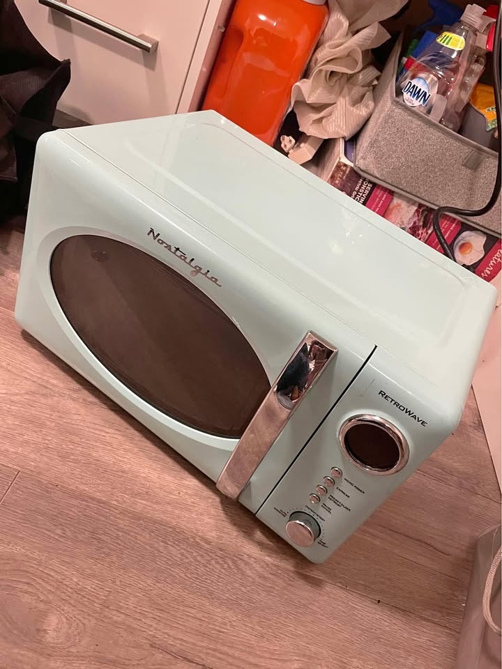 Mint colour microwave