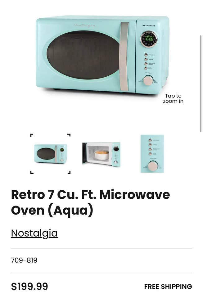 Mint colour microwave - photo 4