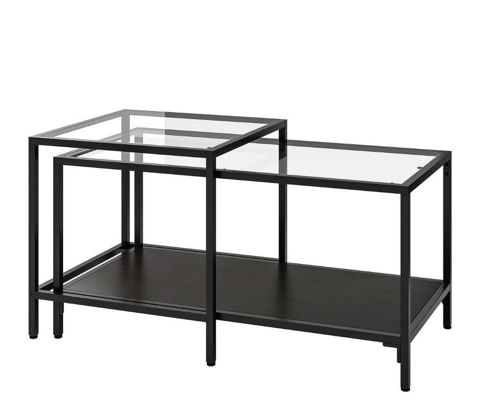 Glass top coffee table - photo 2