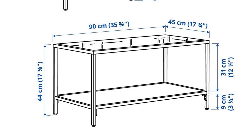 Glass top coffee table - photo 3