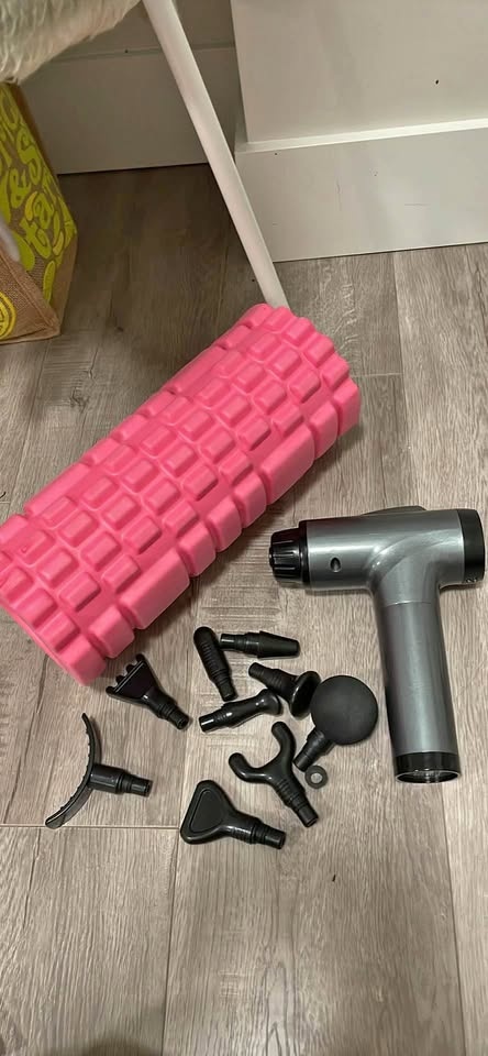 Stretch Bar and Massage Gun