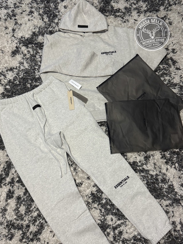 Essentials Tracksuit – Light Oatmeal (Size M)