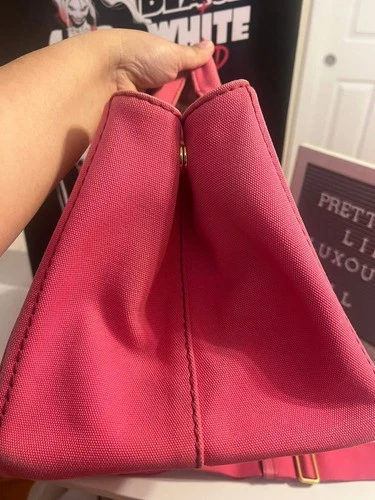 Prada Fuchsia Canapa Tote in Medium - photo 2