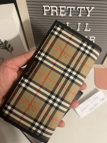 Burberry Notebook Schedule Logo Nova Check Beige Black Women Acc