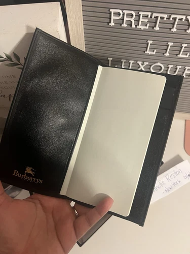 Burberry Notebook Schedule Logo Nova Check Beige Black Women Acc - photo 2