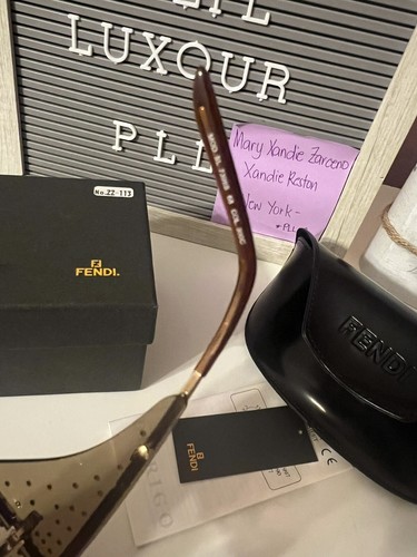 Fendi Gold Women Sunglasses SL 7398S 68 w/ Case & Box - photo 4