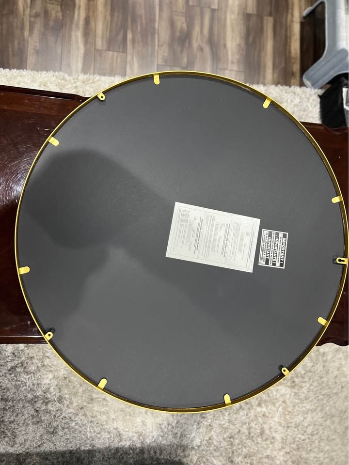 Studio 3B 36-Inch Round Wall Mirror in Gold - photo 4