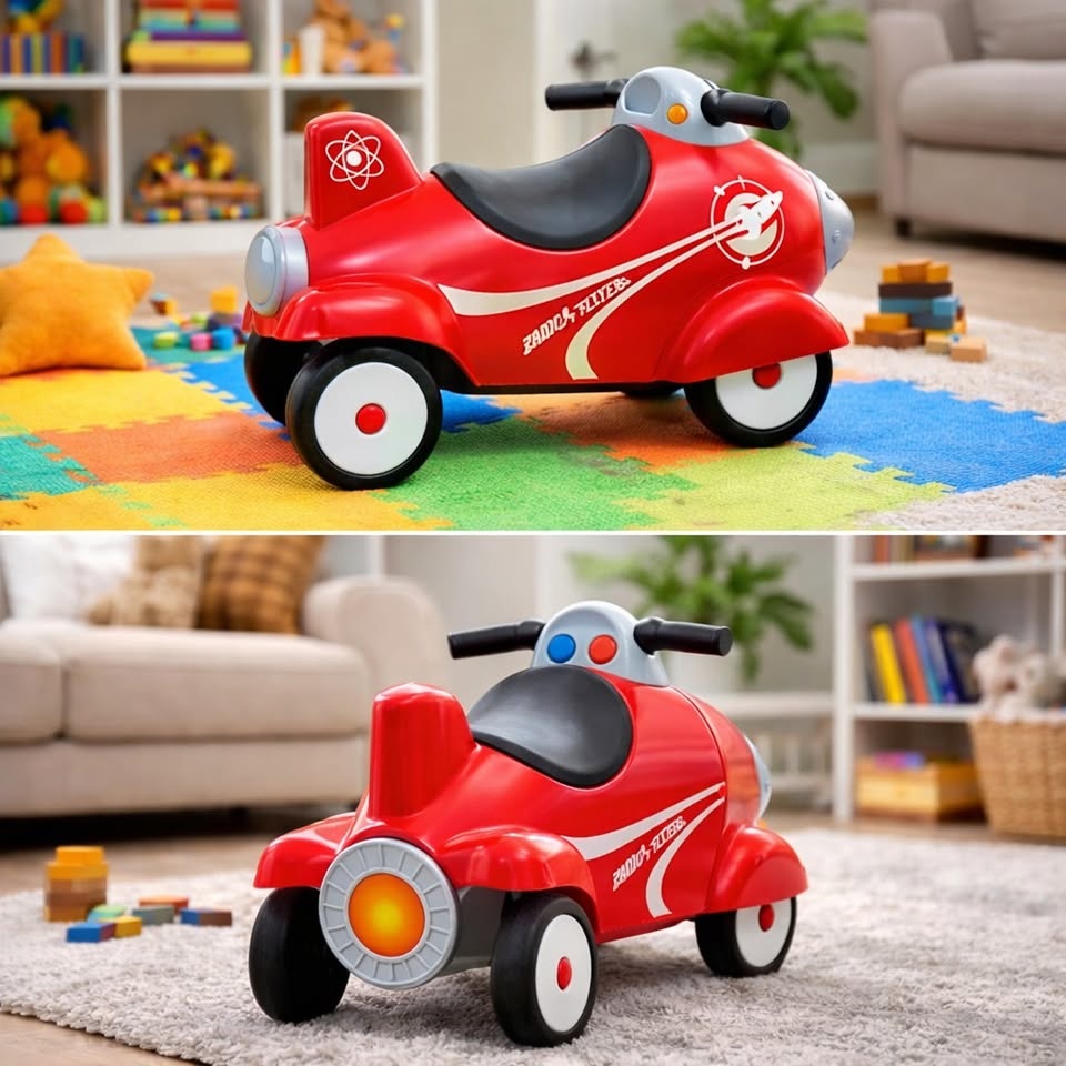 Toddler Ride-On Toy Car – Red