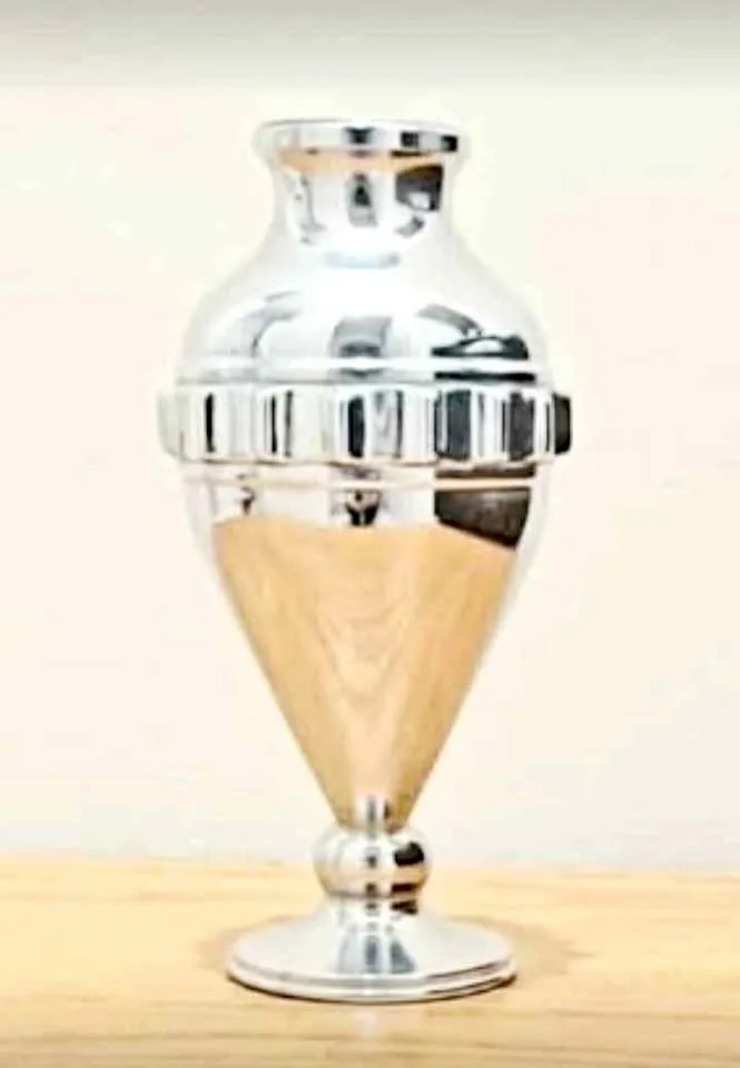 1940s Nickel Chrome Rare Vase 2 Pcs thumbnail