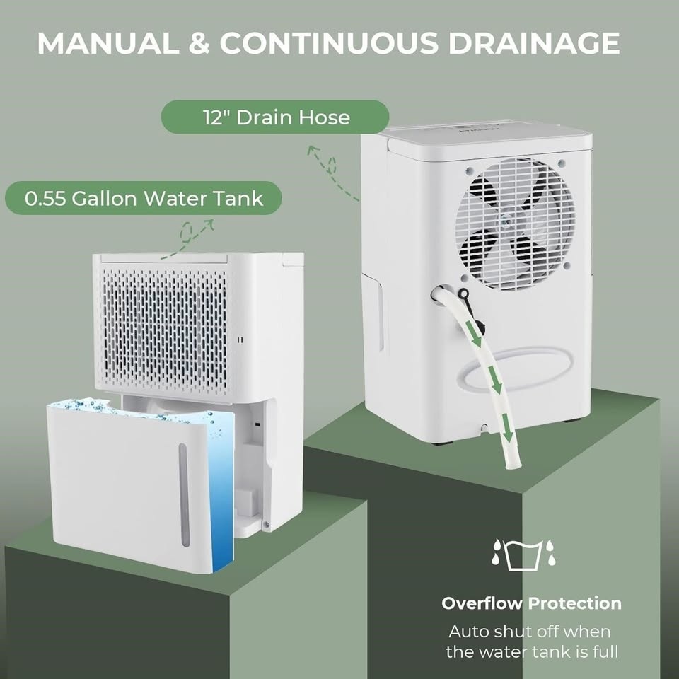 Brand New : COSTWAY 32 Pint Dehumidifier, 2000 Sq. Ft Quiet - photo 3