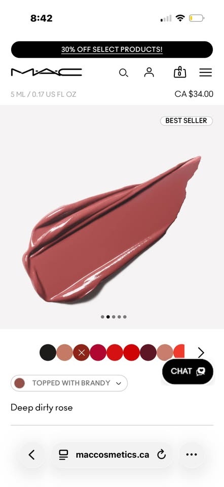 BNIB MAC Liquid Lipstick in “Topped With Brandy” - photo 3