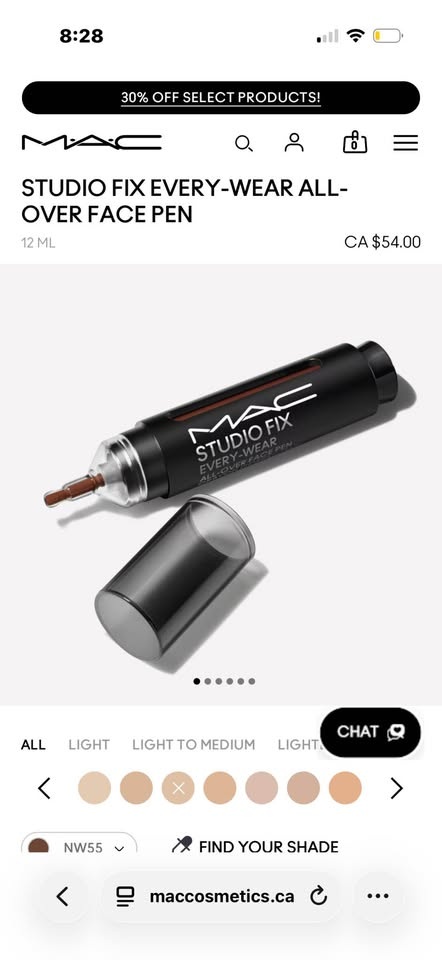 BNIB MAC Studio Fix Every-Wear All-Over Face Pen NW55 - photo 3