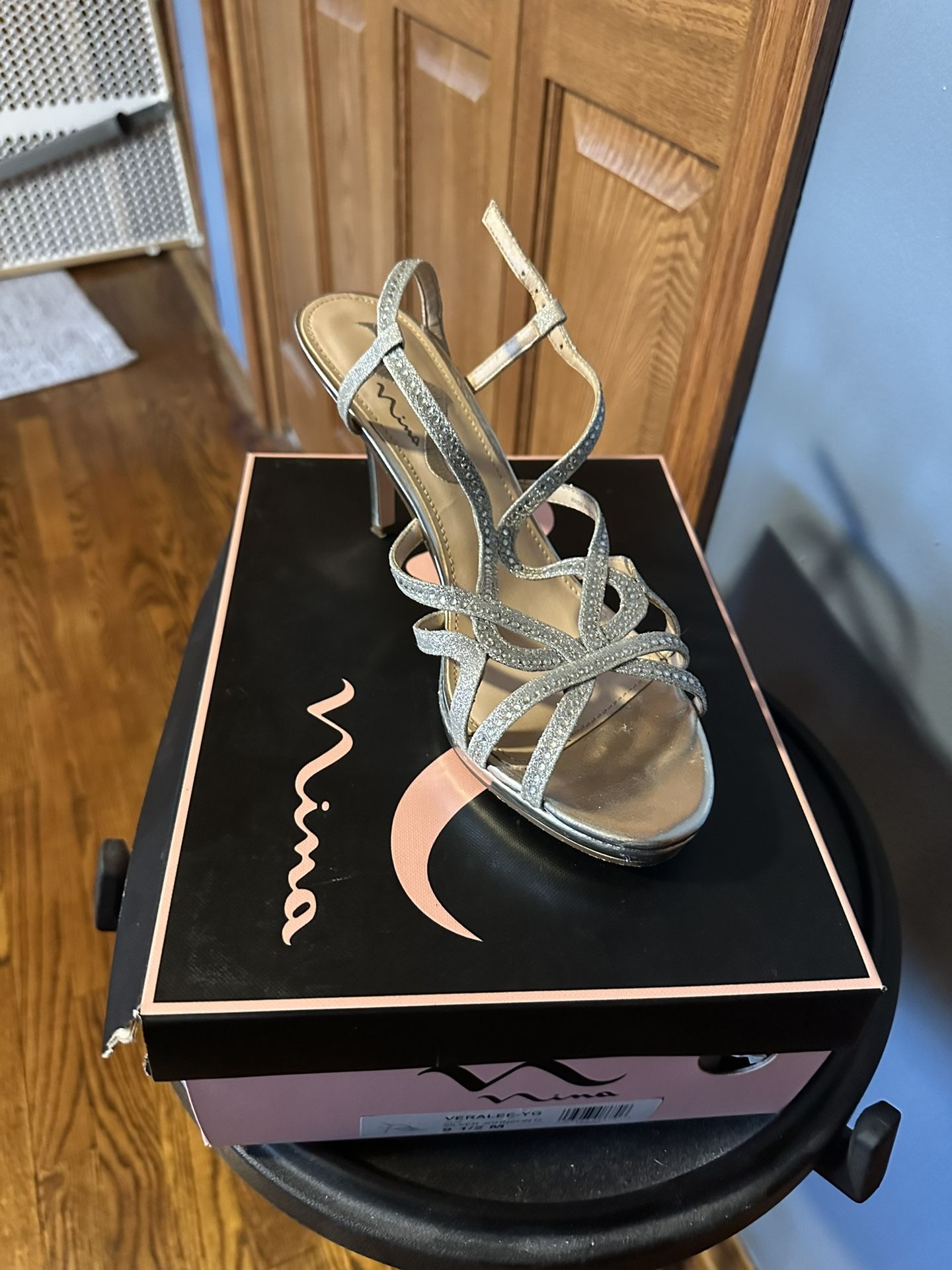 Nina Silver Sandals