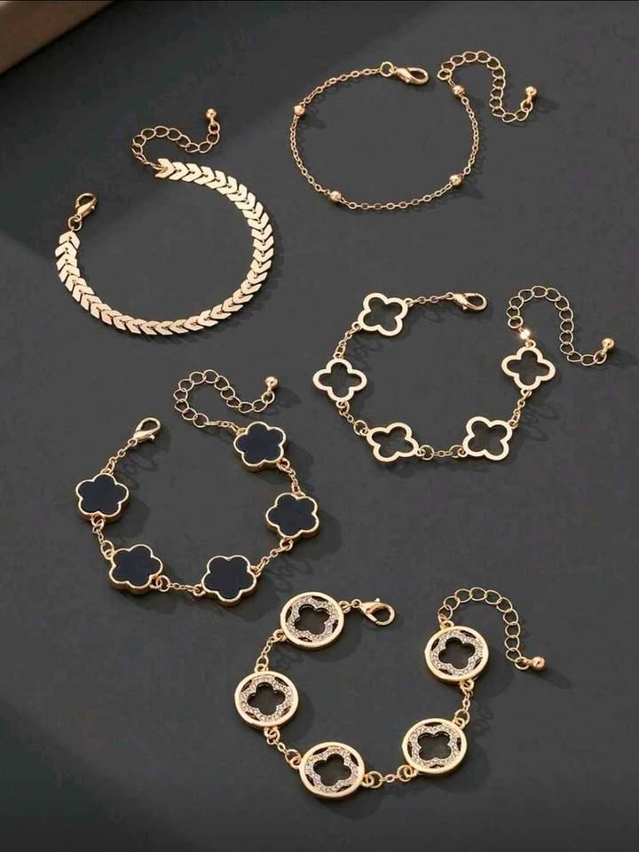 5PCS Clover Bracelet Set – Elegant & Trendy - photo 5