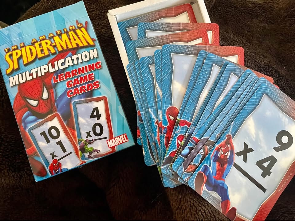 Spider-Man Multiplication or Addition/Subtraction Cards - photo 2