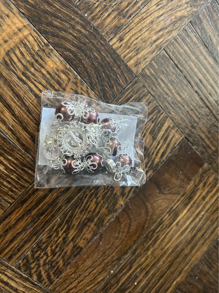 Catholic Rosary Beads for Rearview Mirror - photo 2