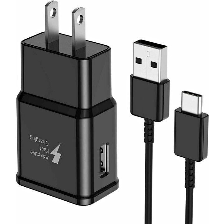 Fast Wall Charger for Samsung Galaxy Phone + 4FT USB-C Cable - S