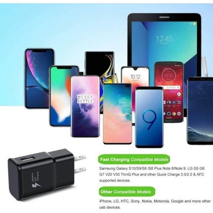 Fast Wall Charger for Samsung Galaxy Phone + 4FT USB-C Cable - S - photo 2