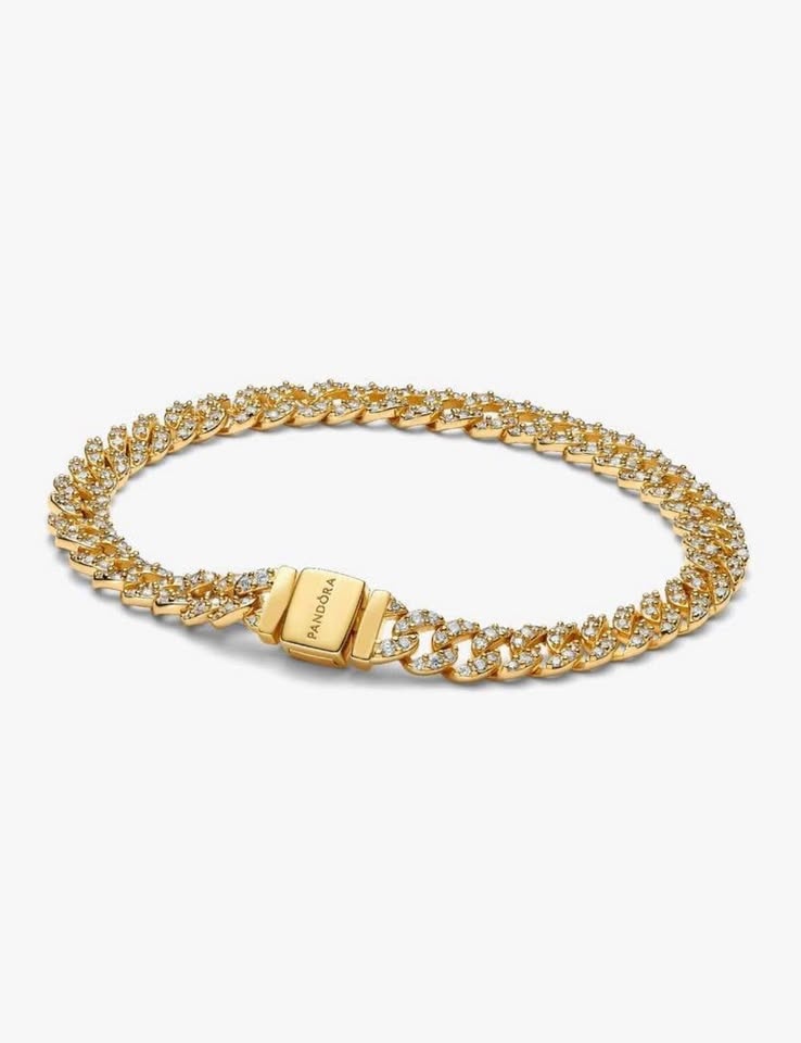 Pandora 14K Gold Plated Cuban Link Bracelet - photo 2