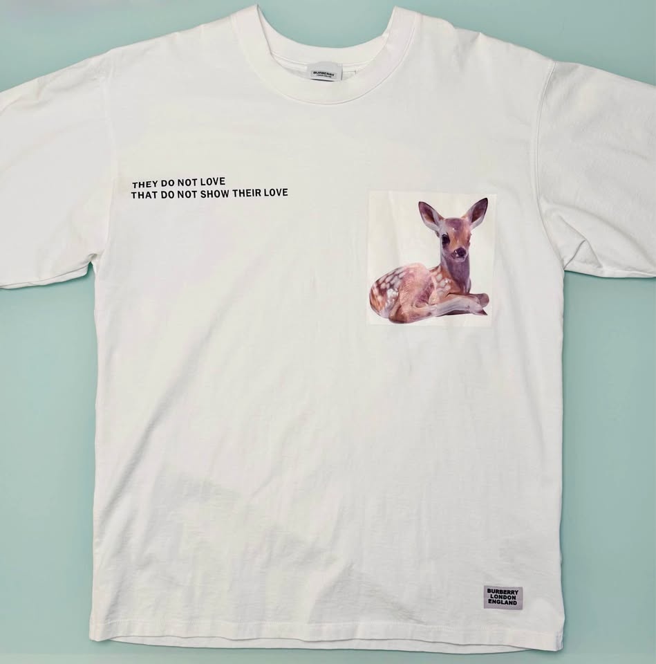 Burberry Ricardo Tisci Deer Graphic Shakespeare Shirt - White -