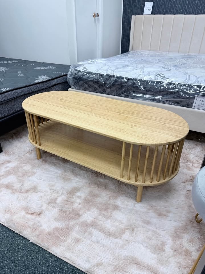 Bamboo Coffee Table with Storage - NEW - photo 4