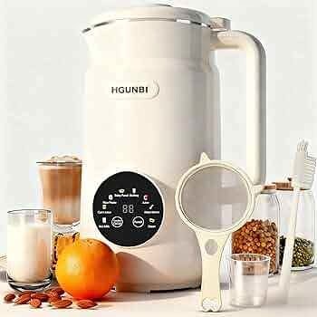 HGUNBI 8-in-1 Nut Milk Maker, 50oz Soy Milk Machine