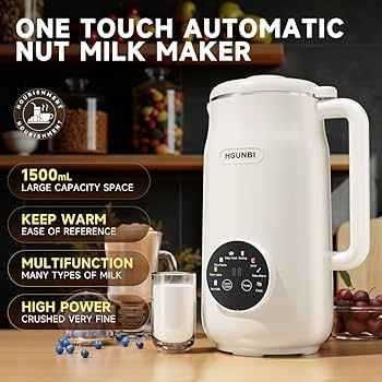 HGUNBI 8-in-1 Nut Milk Maker, 50oz Soy Milk Machine - photo 2
