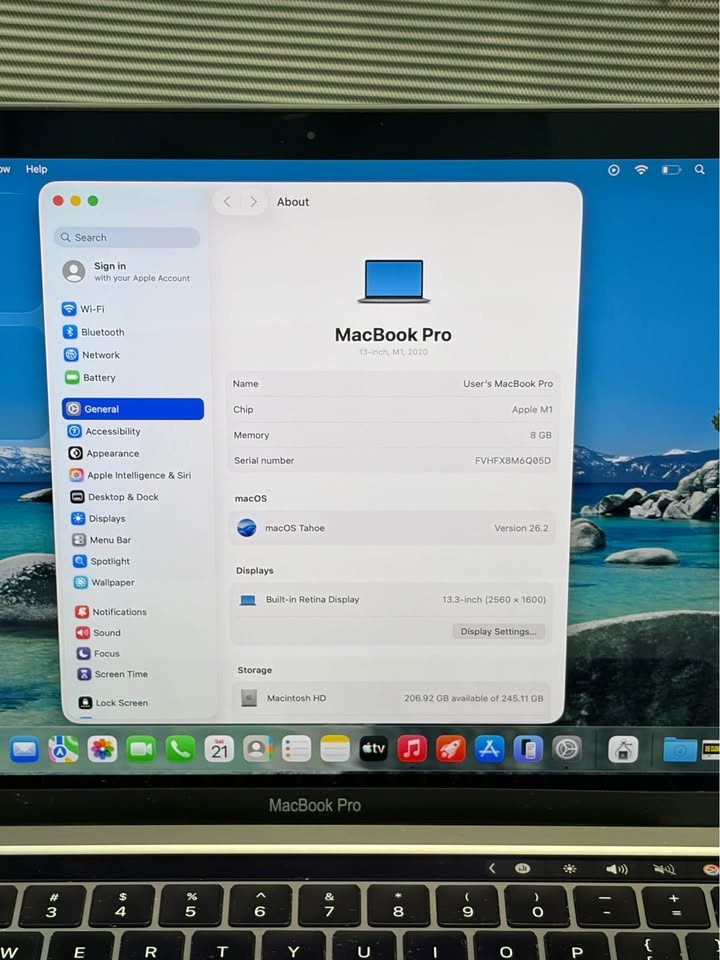 Apple MacBook Pro 13" 2020 A2338 Space Grey M1 - photo 2
