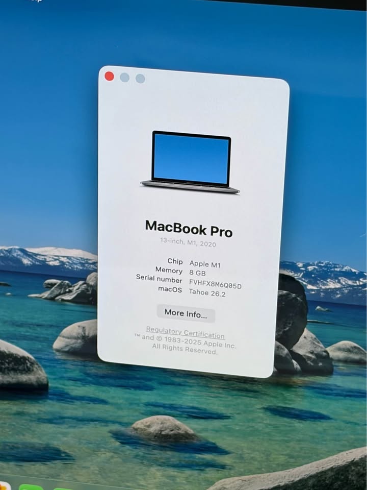 Apple MacBook Pro 13" 2020 A2338 Space Grey M1 - photo 3