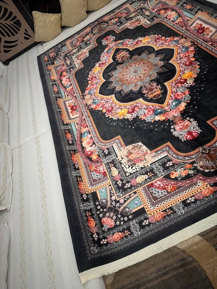 New Black Carpet, Machine Washable, 7x10 ft - photo 3