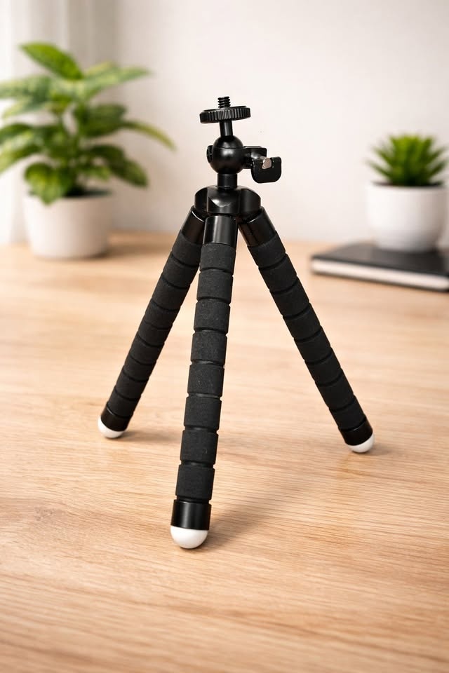 Mini Flexible Tripod – 8.5” – Adjustable Ball Head – Great for P