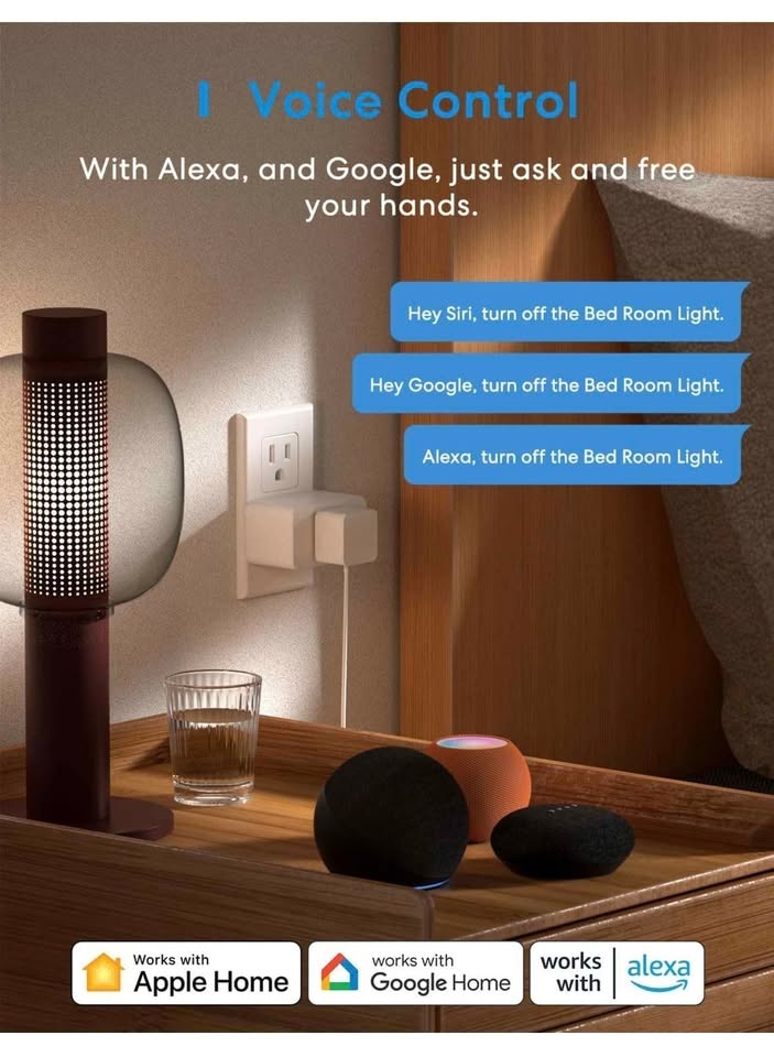 Meross Smart Plugs 4-pack HomeKit Alexa Google Assistant - photo 2