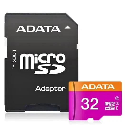 ADATA Micro SD Card 32GB TF SDHC UHS-I Class10 w/ Adapter
