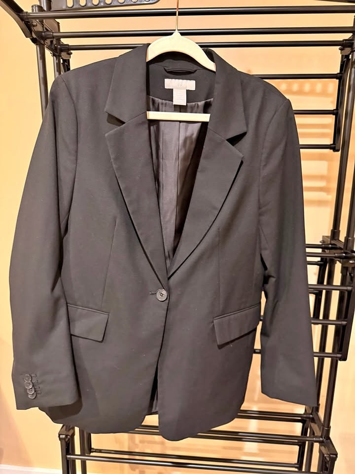 Women's Blazers - Black & Beige