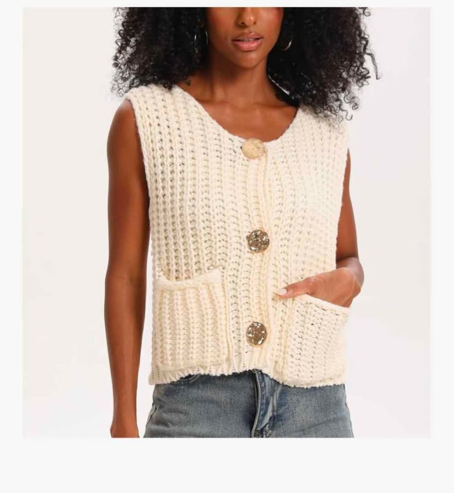 Brand new chunky sweater vest for women - photo 3