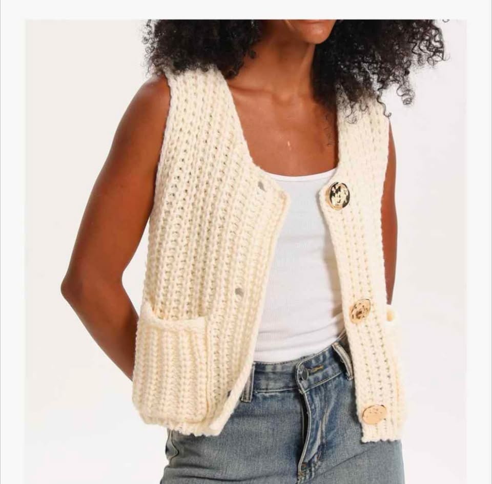 Brand new chunky sweater vest for women - photo 4