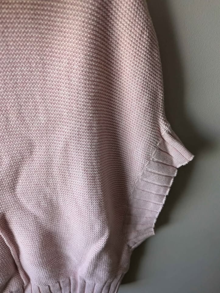 NWOT beautiful pink cowl poncho sweater for women - photo 5