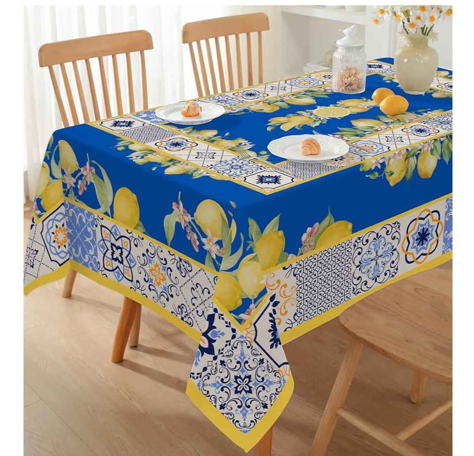New Washable & Spill-Proof Lemon Tablecloth (52x70") - photo 3