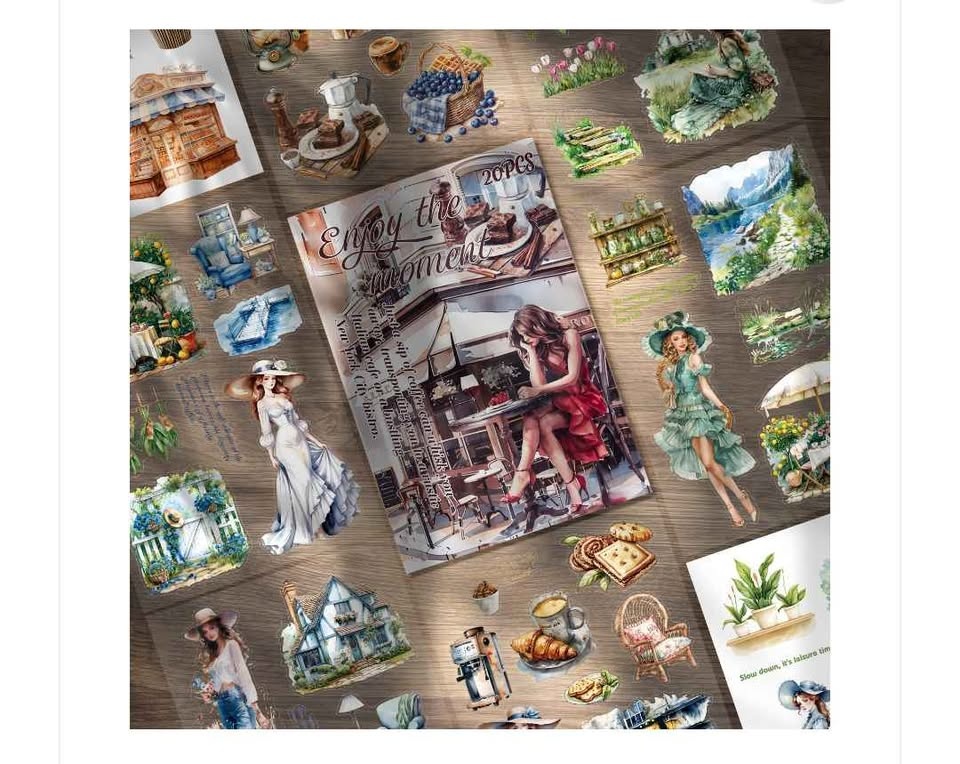 Brand new enjoy the moment vintage scrapbooking supplies - photo 4
