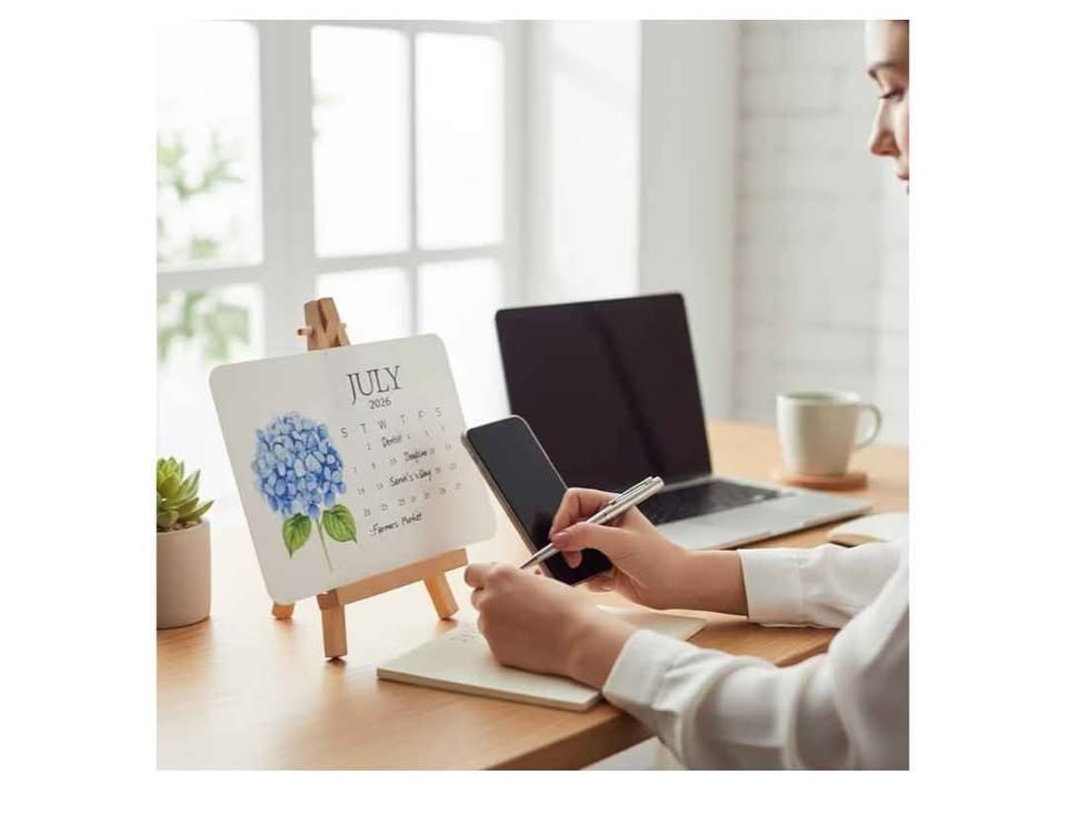 Brand new plantable seed paper eco-friendly desk calendar - photo 5