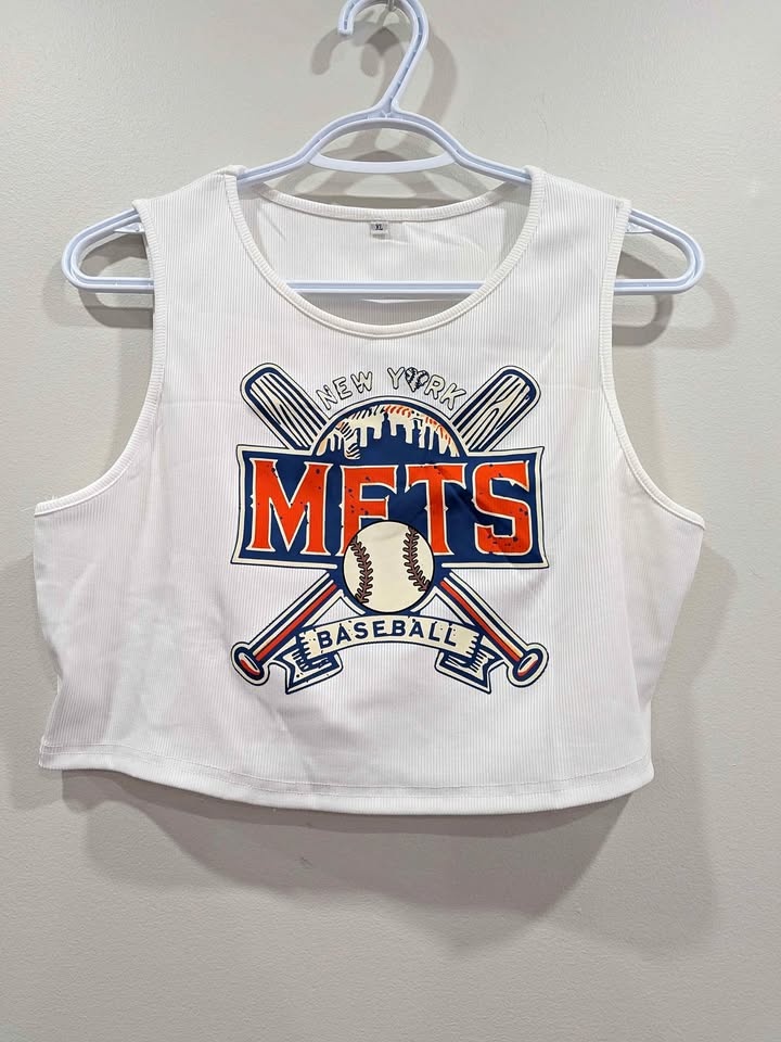 New baseball themed tank top