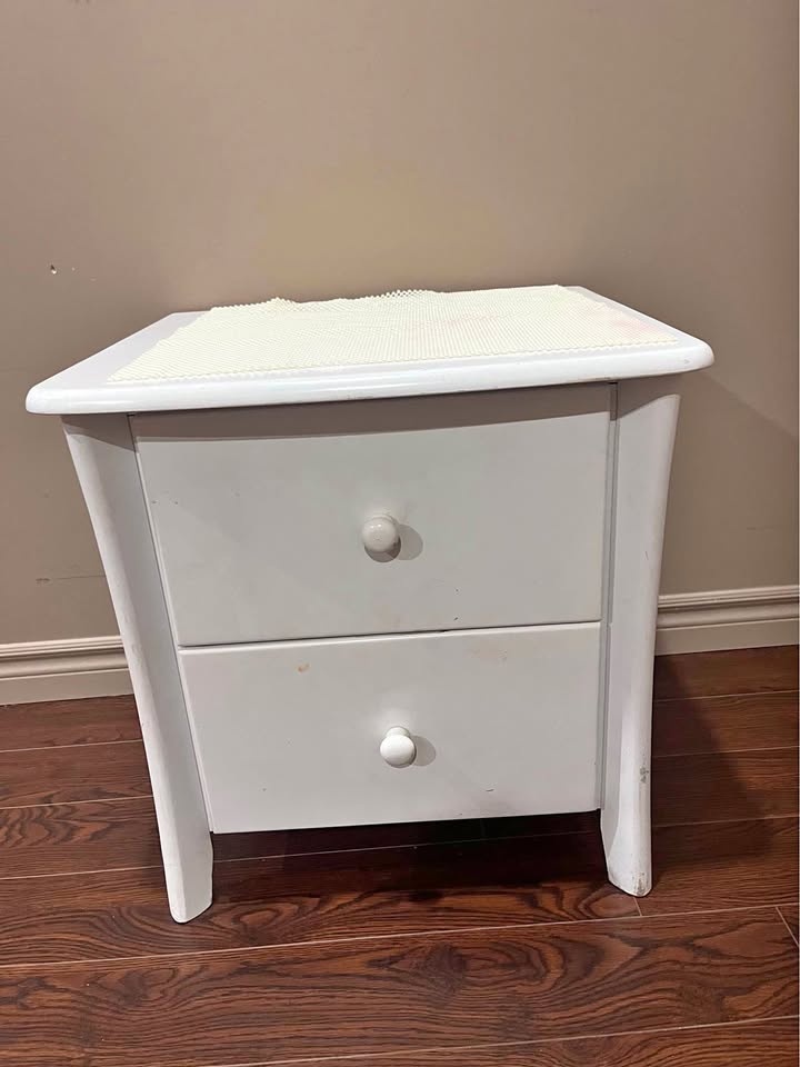 White Dresser & Nightstand Set