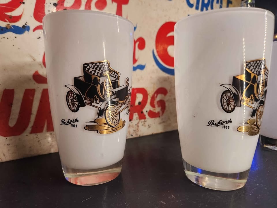 Hazel Atlas Packard 1900 Antique Car Highball Glasses (Set of 4) - photo 4